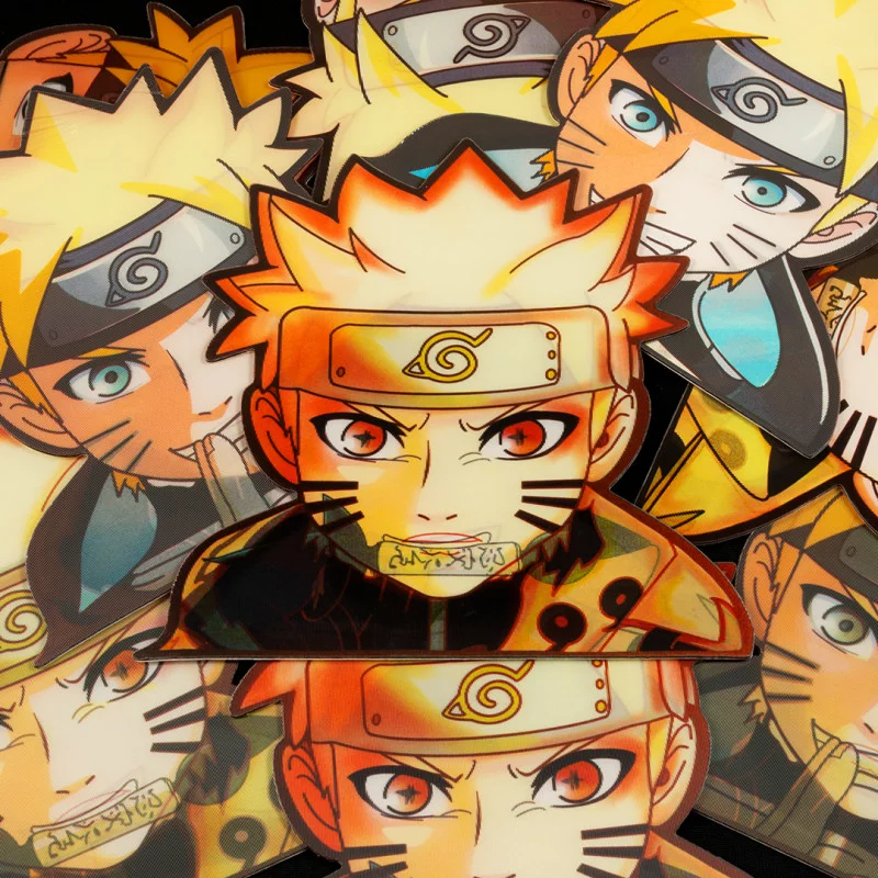 Adesivo Holográfico Naruto Uzumaki 3 é na ALARGS
